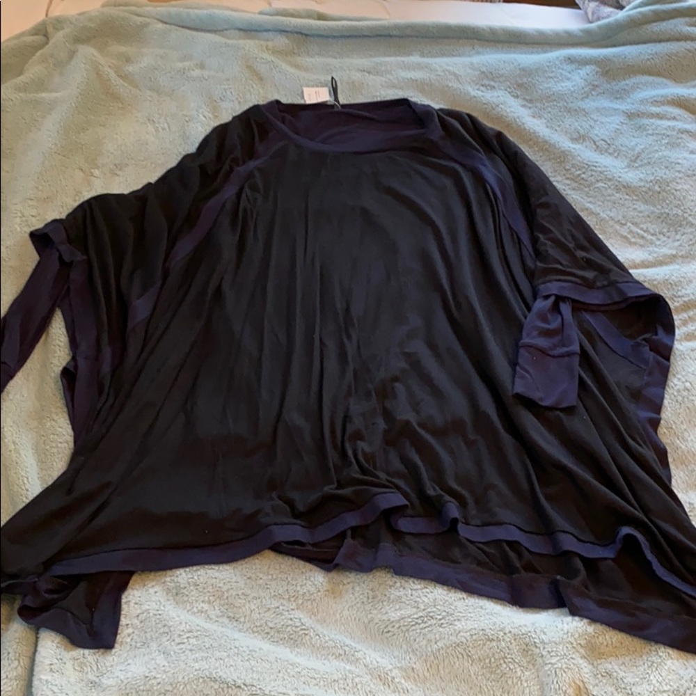 Capote 1/2 length sleeve poncho top